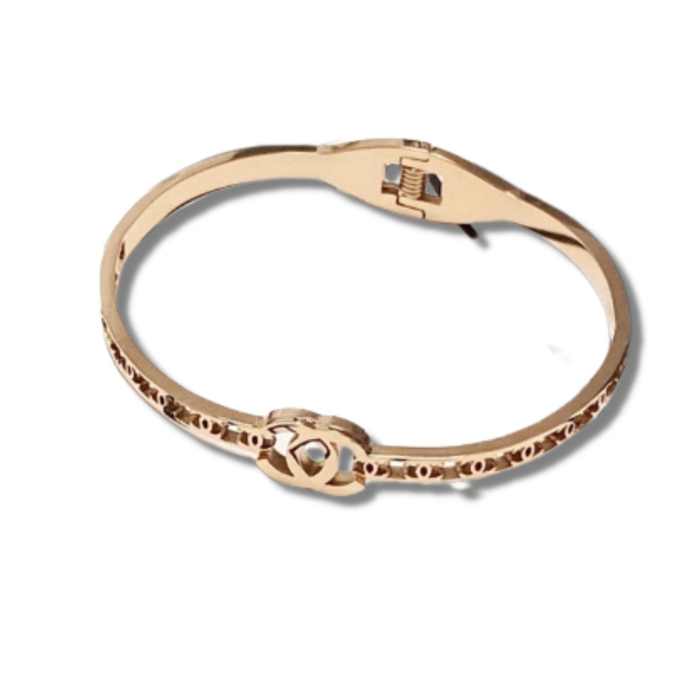 Ch**el Mother Of Pearl Bracelet Gold For Women