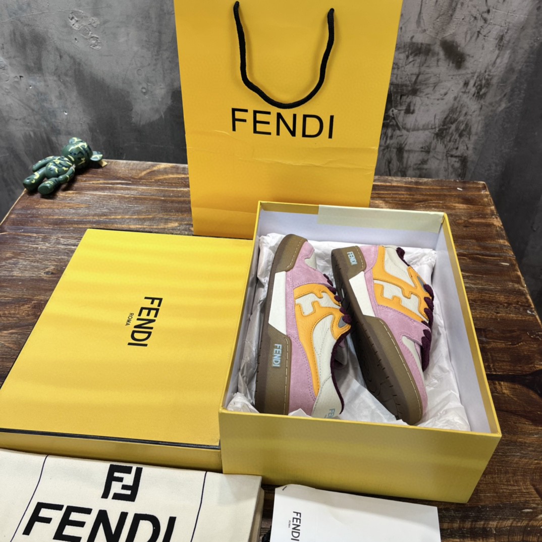 F**di FD F**di Match Low Tops Sneakers Pink For Women