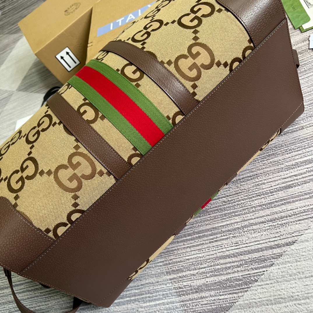 Gvc*1 Jumbo GG Large Duffle Bag Brown 20.5in/52cm 696039 UKMKG 8396