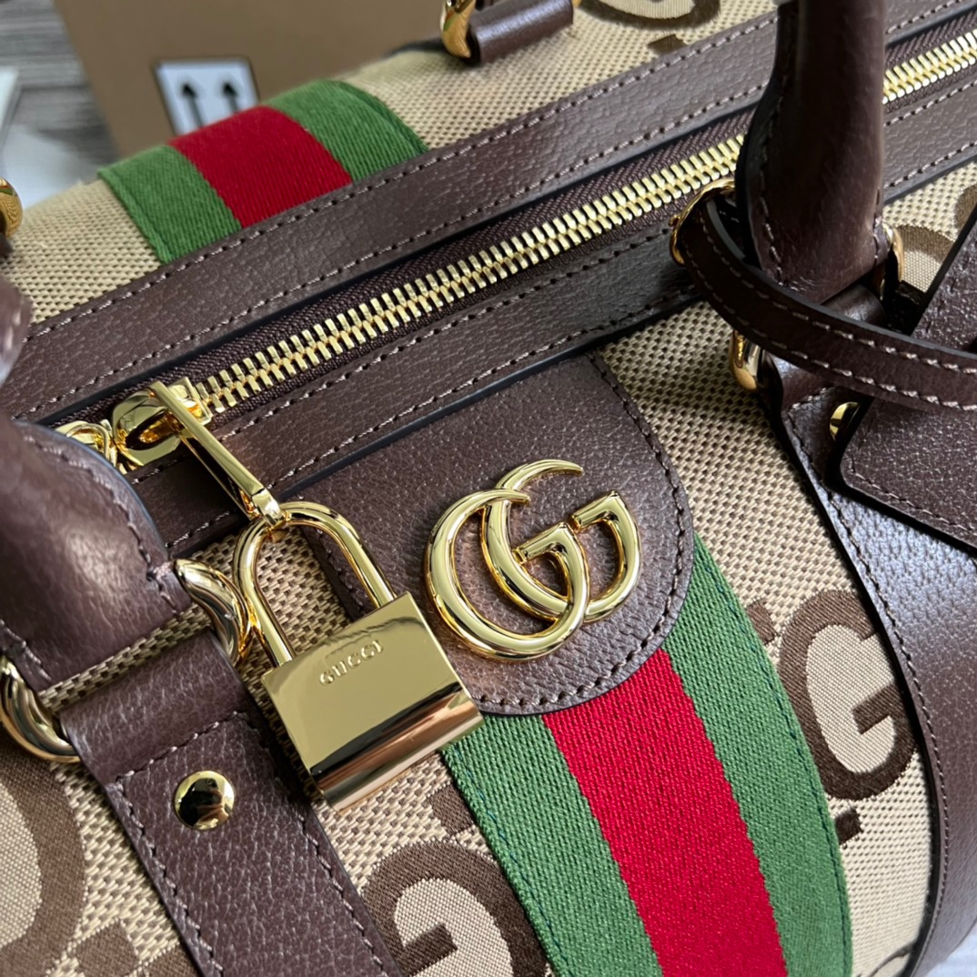 Gvc*1 Jumbo GG Large Duffle Bag Brown 20.5in/52cm 696039 UKMKG 8396