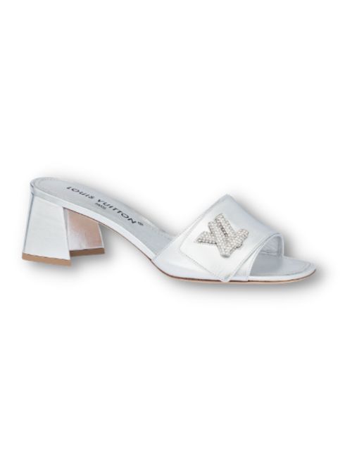 L0vis Vvtt0n Shake Mule Silver For Women 1AB2P1