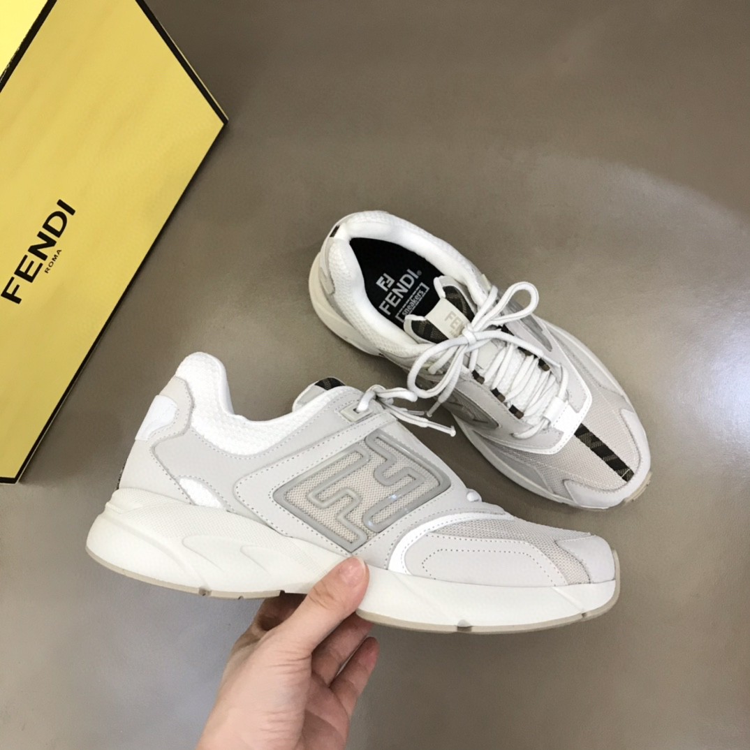 FD F**di Faster Trainers Sneakers White For Women 7E1555AKX6F1ICF