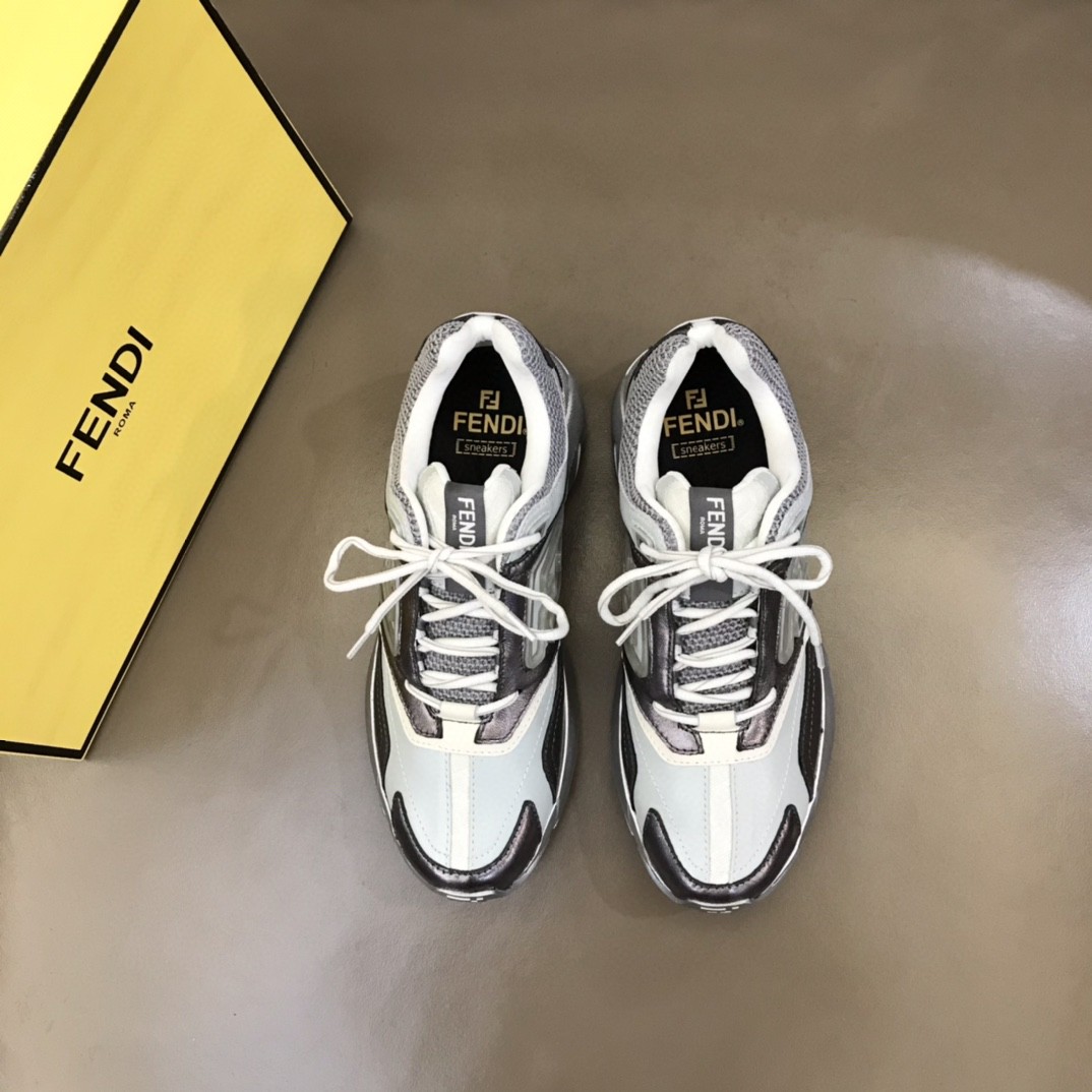 FD F**di Faster Trainers Sneakers Black And White For Women