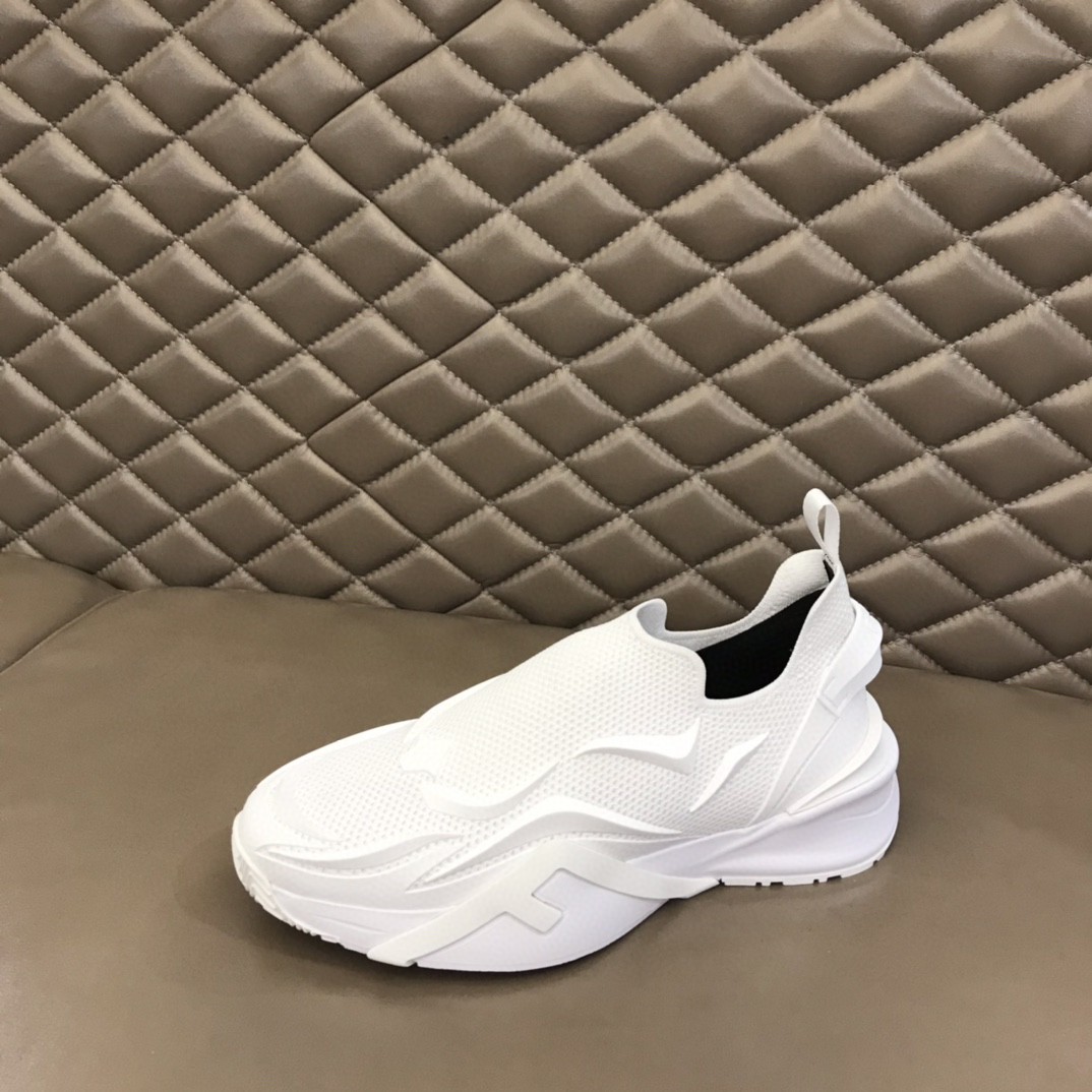 FD F**di Flow Running Sneakers White For Women 7E1504AHI8F0V4D