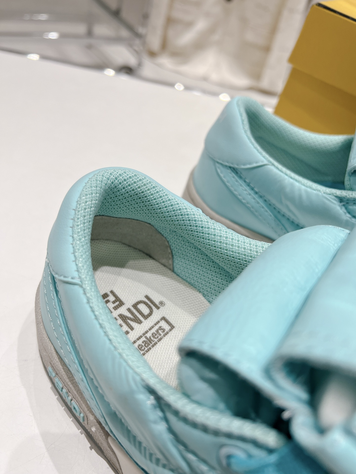 FD F**di Match Lace-Up Low-Top Sneakers Blue For Women