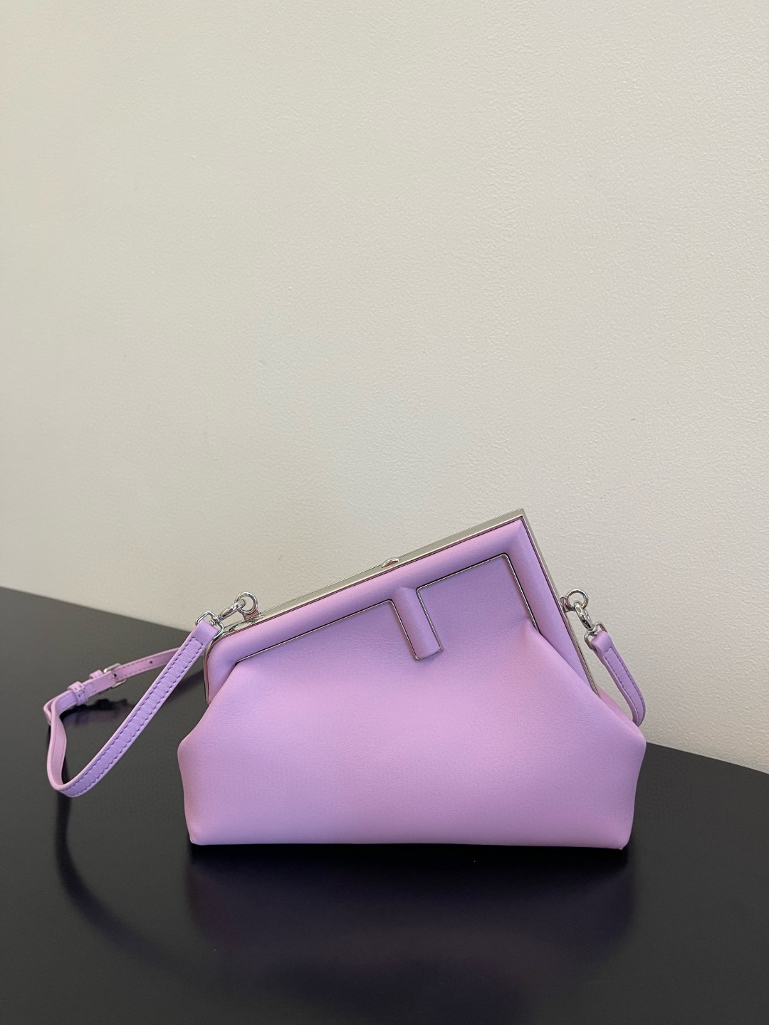 F**di FD Small First Bag Blue/Beige/ Purple For Women 26cm/10.3in 8BP129ABVEF1993