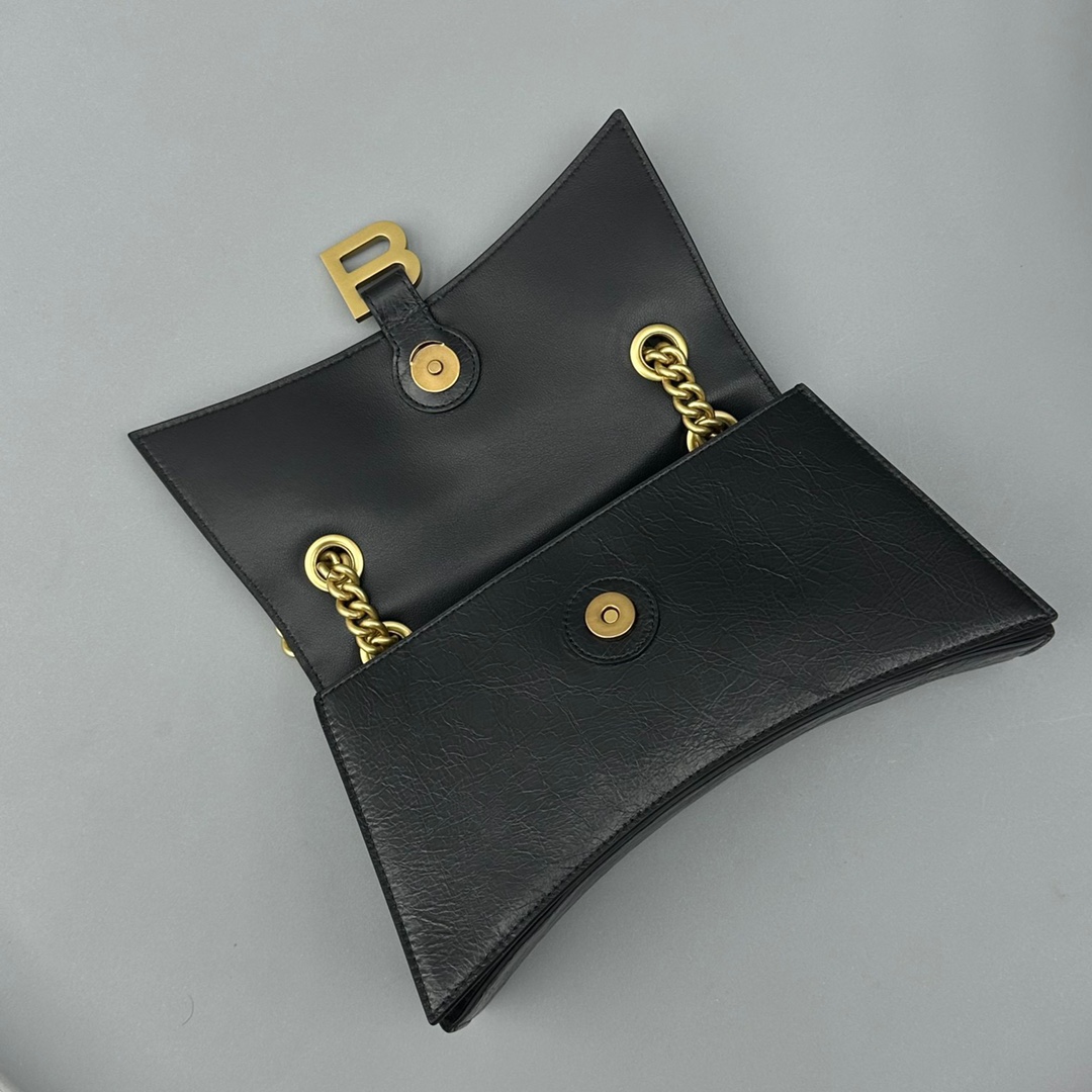Ba1en*iaga Crush Small Chain Bag Black For Women‎ 9.8in/25cm 716351210IT1000