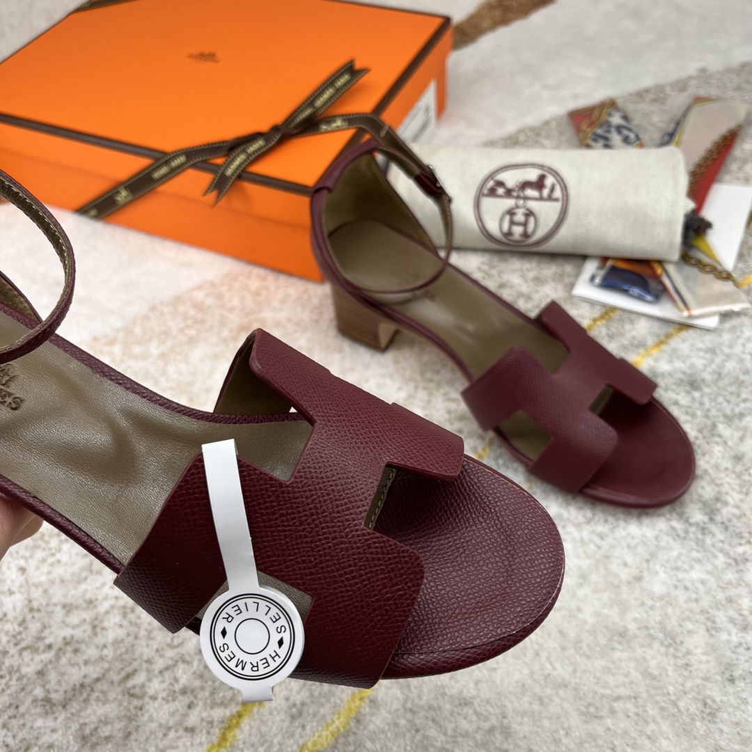 H**me5 Encens 50 Sandal Burgundy For Women