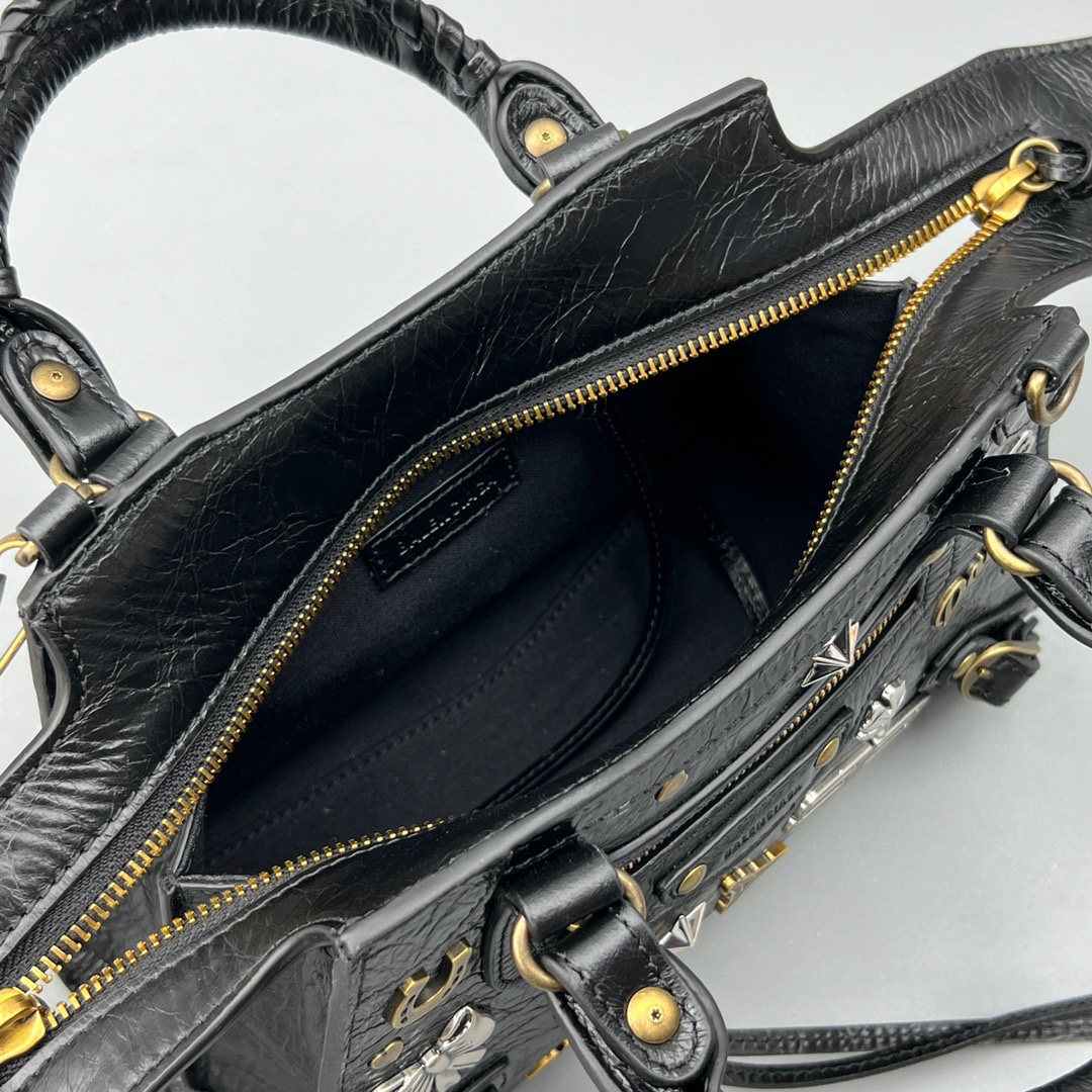 Ba1en*iaga Neo Cagole XS Handbag Black For Women‎ 10.2in/26cm