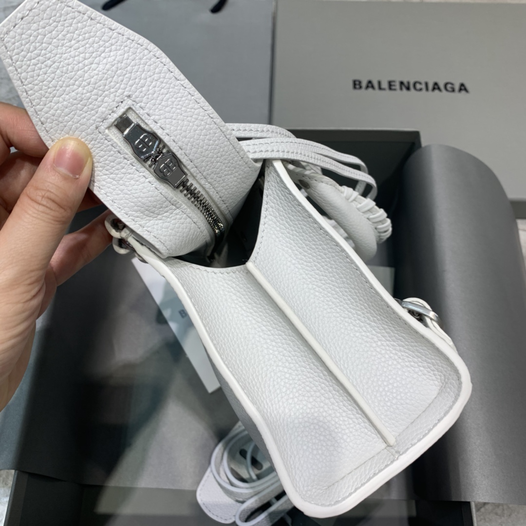 Ba1en*iaga Neo Classic Mini Handbag Black/White For Women‎ 8.6in/21.8cm