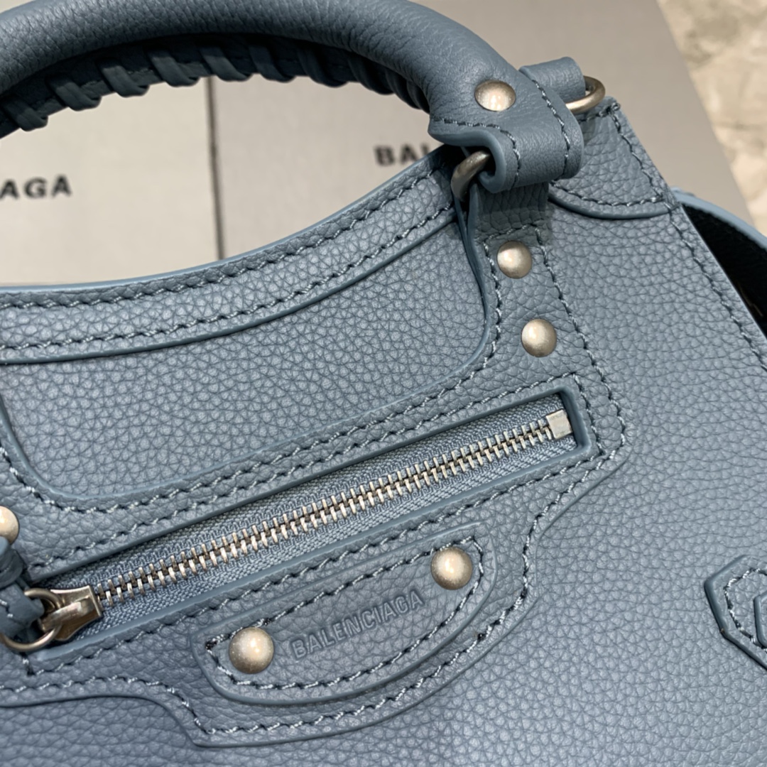 Ba1en*iaga Neo Classic Mini Handbag Black/Blue For Women‎ 8.6in/21.8cm 69806715Y471000