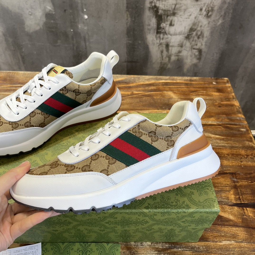 Gvc*1 Sneaker With Web Beige For Men
