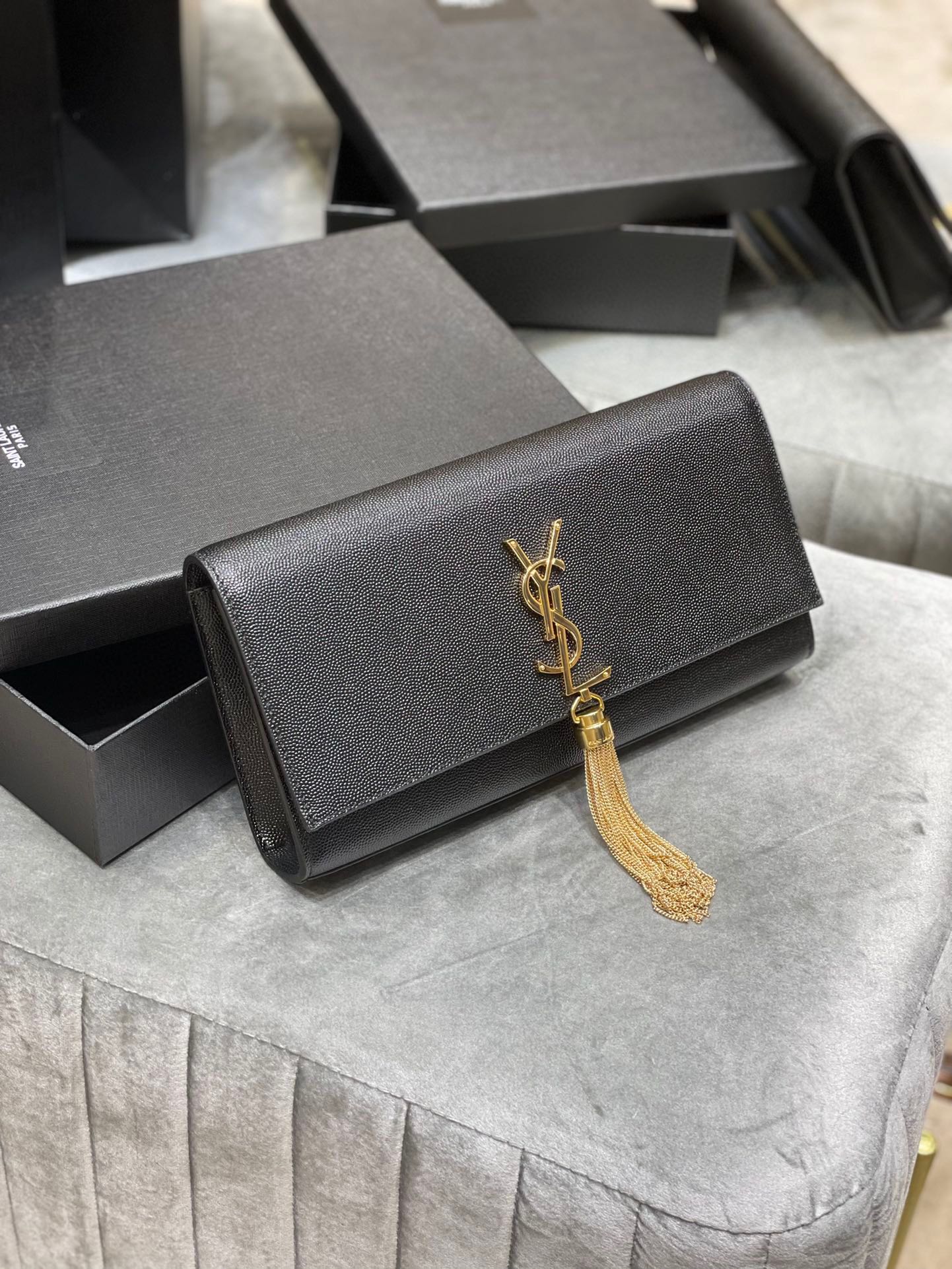 Sa1nt Lau*nt Kate 99 Chain Bag Black For Women‎ 12in/26cm