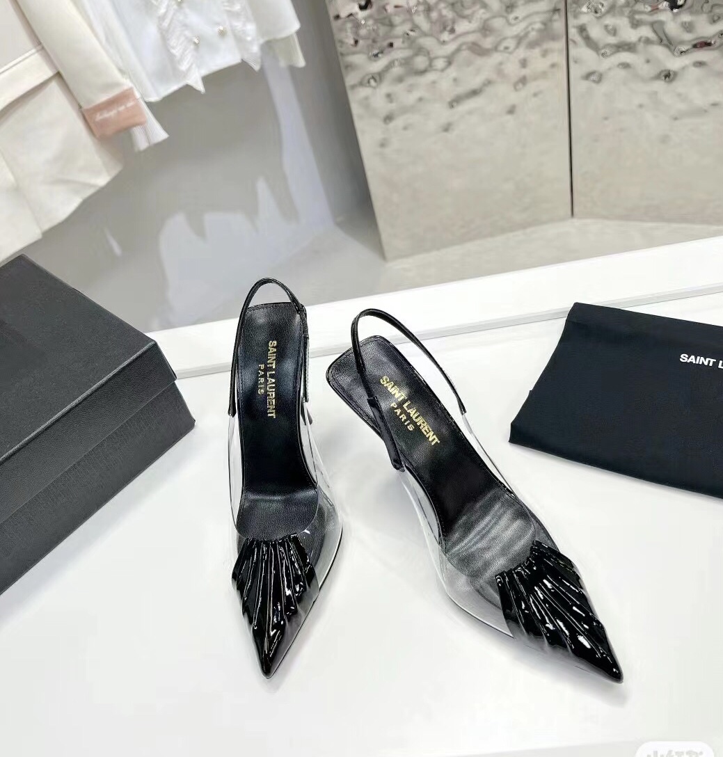 Sa1nt Lau*nt 140mm Pointed-Toe Pumps Black For Women