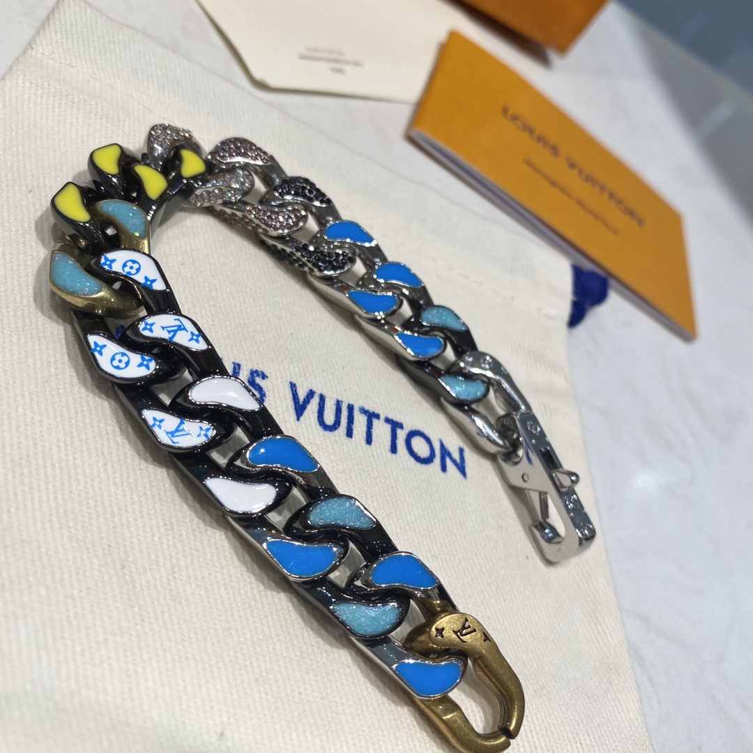 L0vis Vvtt0n Cuban Chain Bracelet Multicolor