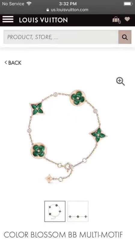 L0vis Vvtt0n Natural Malachite Bracelet Green For Women