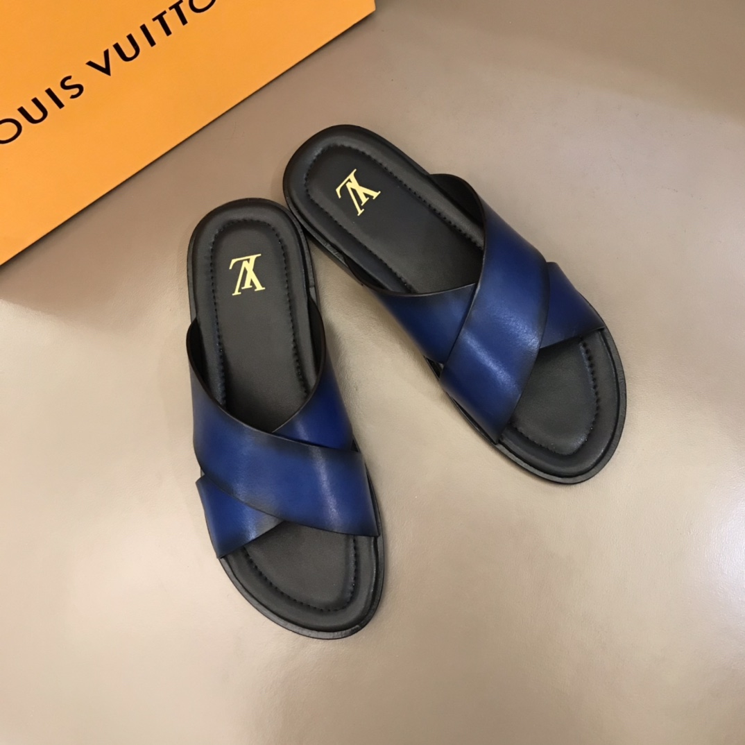 L0vis Vvtt0n LV Oasis Mule Blue For Men