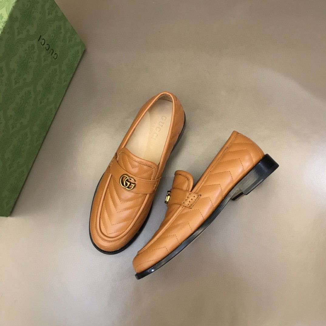 Gvc*1 Loafer With Interlocking G Light Brown For Men