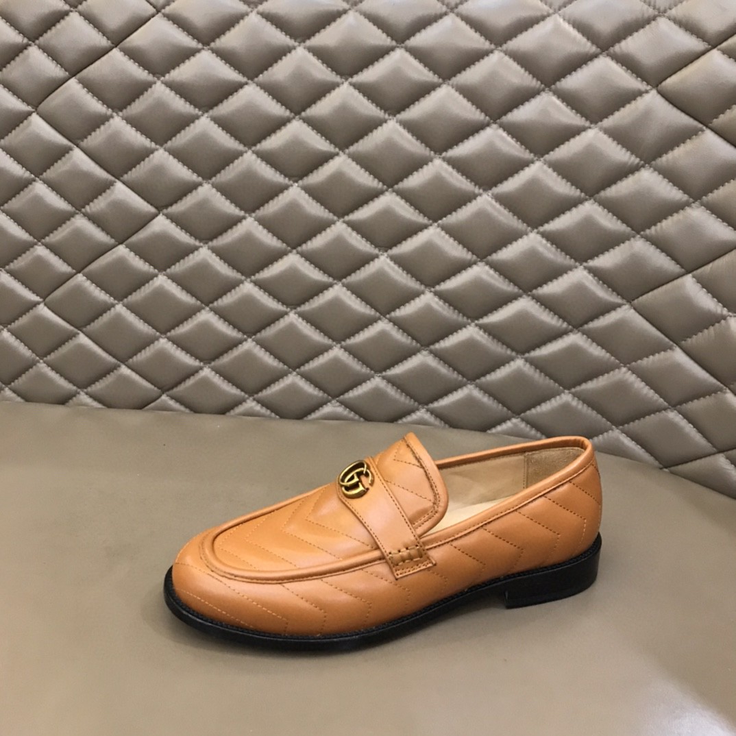Gvc*1 Loafer With Interlocking G Light Brown For Men