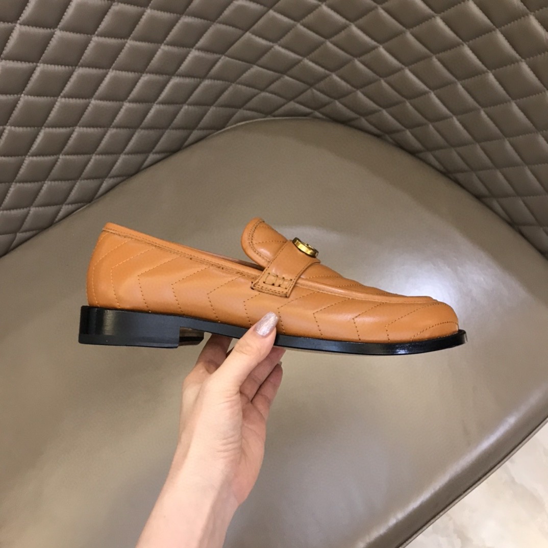 Gvc*1 Loafer With Interlocking G Light Brown For Men
