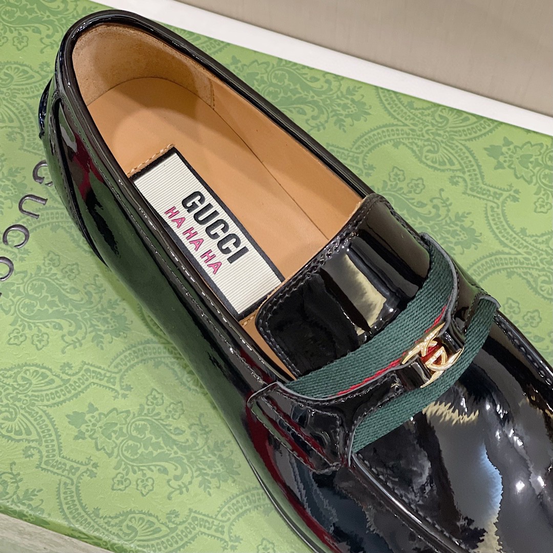 Gvc*1 Loafer With Interlocking G Black For Men