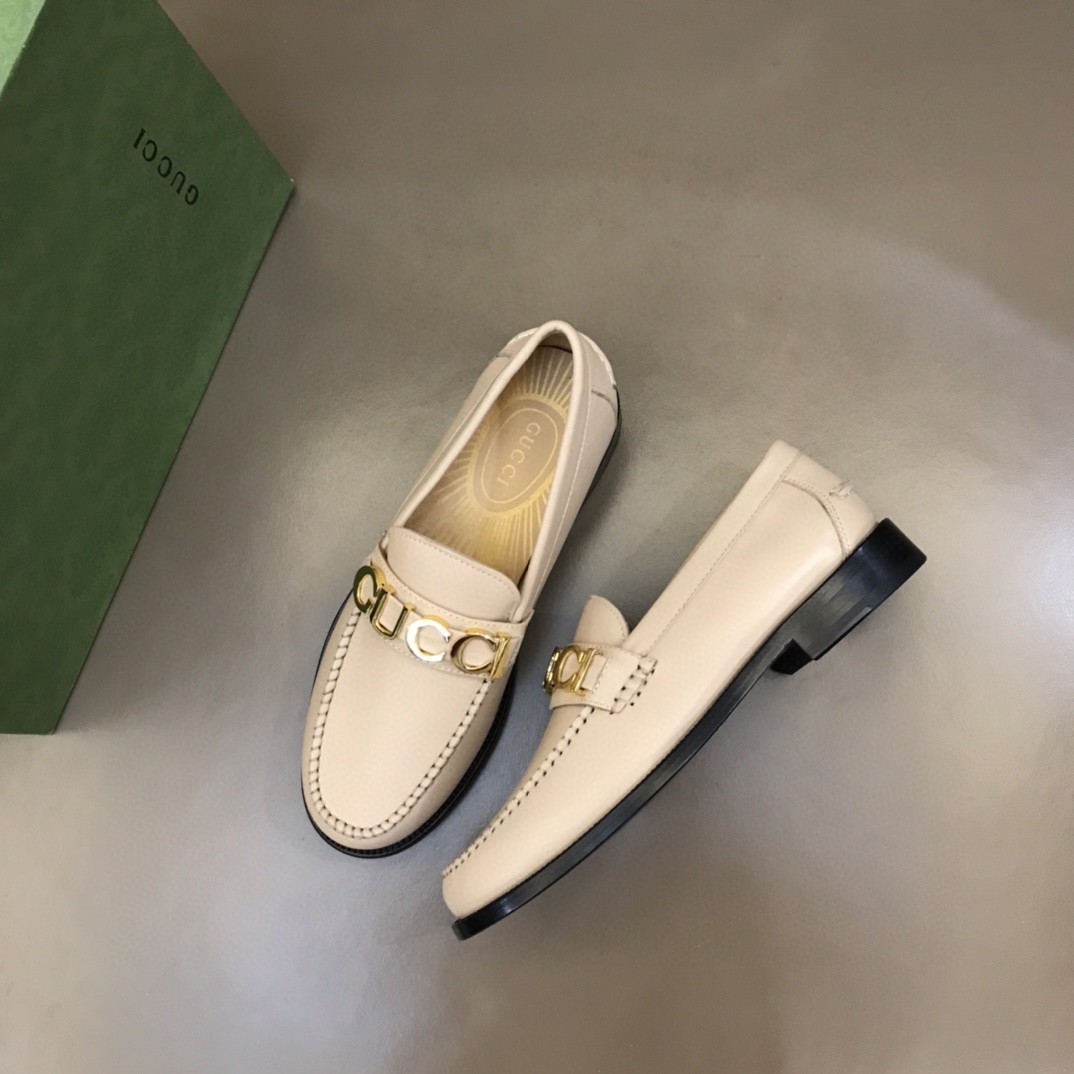 Loafer With Logo Gvc*1 Beige For Men