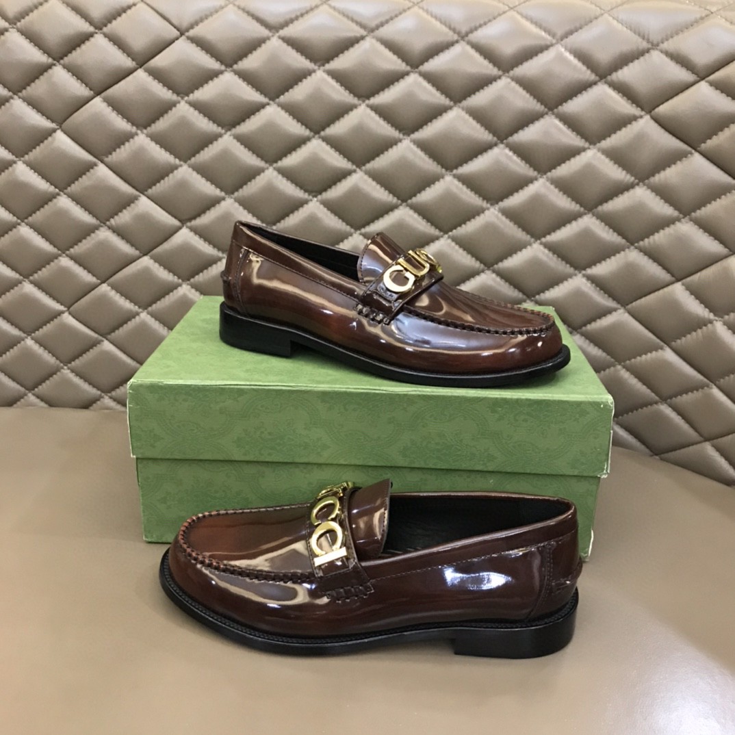 Loafer With Logo Gvc*1 Dark Brown For Men