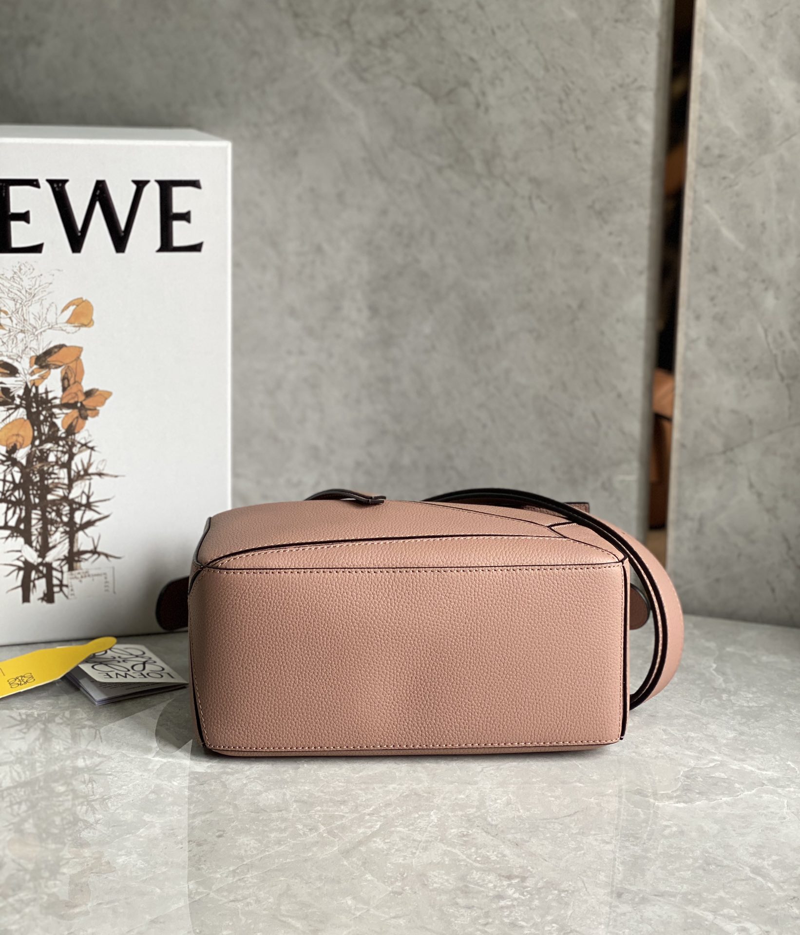 L0ew* Small Puzzle Bag Pink/Grey/Brown/Blue For Women 9.4in / 24cm