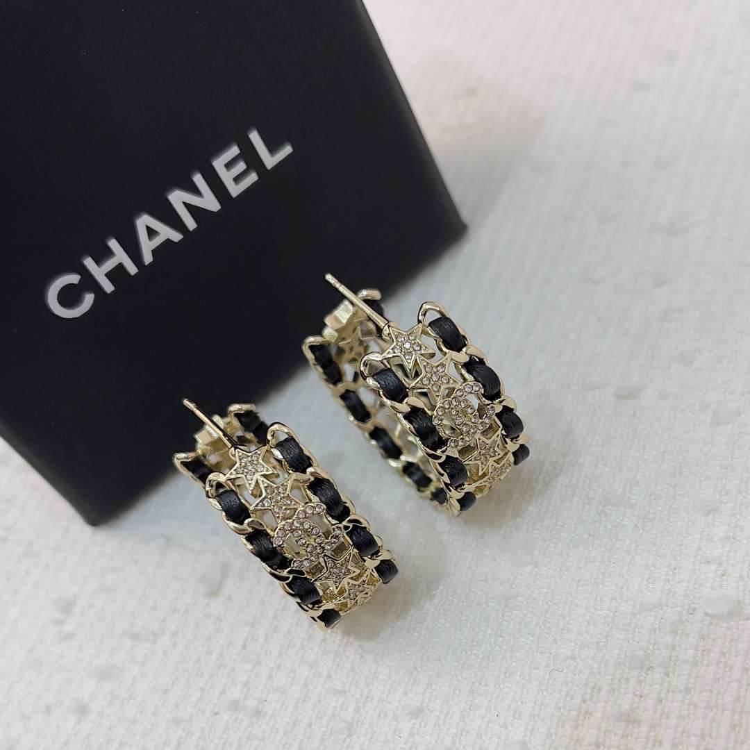 Ch**el Star Earrings Gold For Women