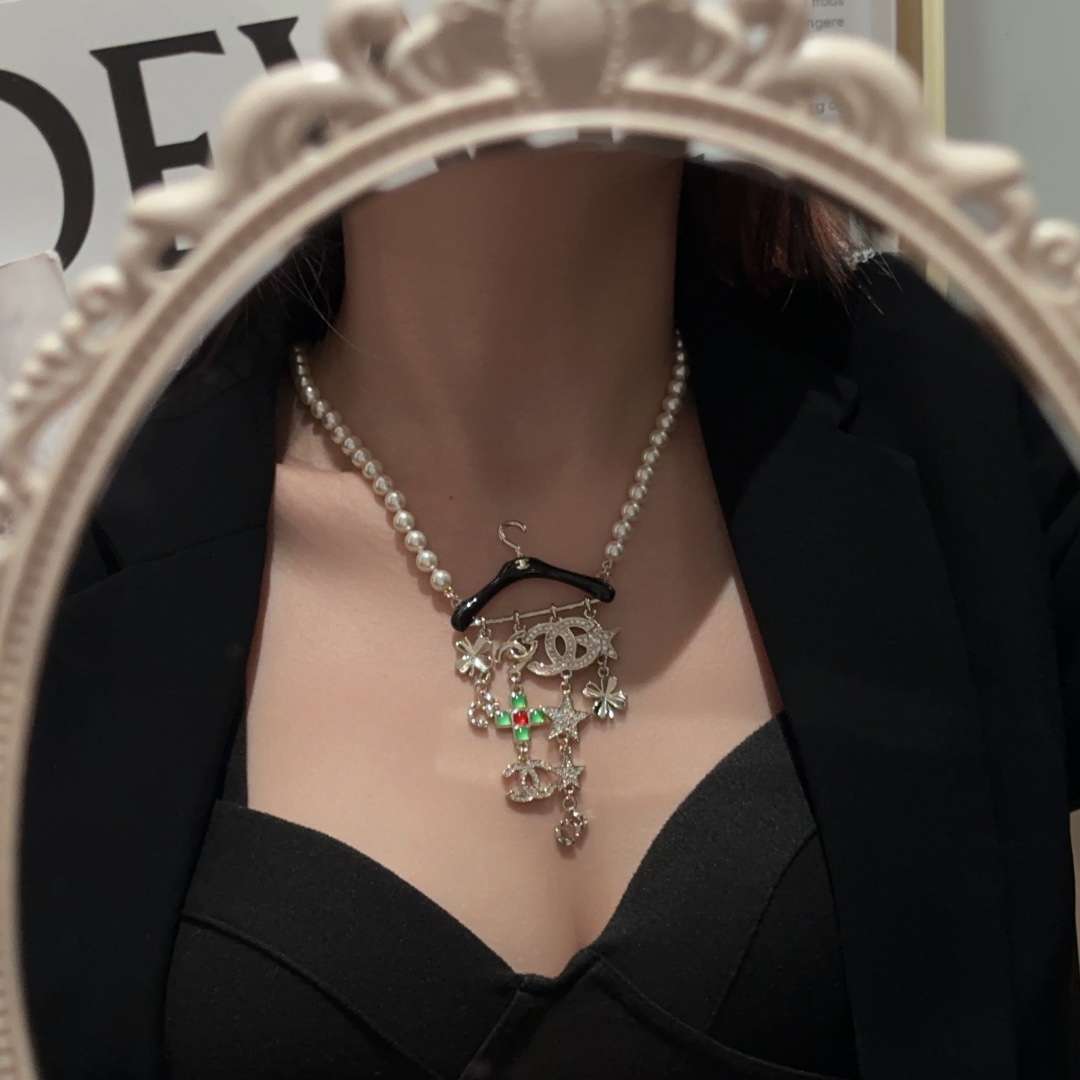 Ch**el Star Necklaces Gold For Women