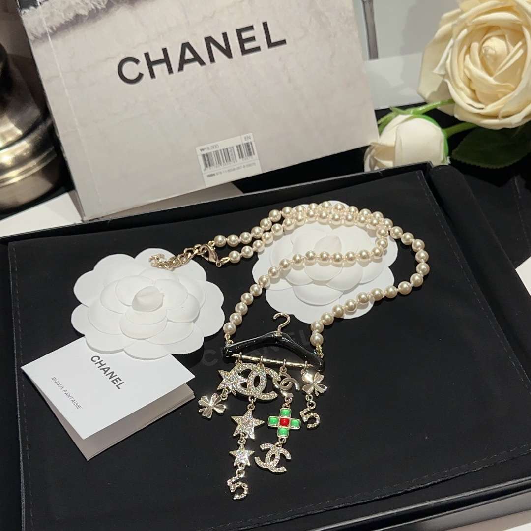 Ch**el Star Necklaces Gold For Women