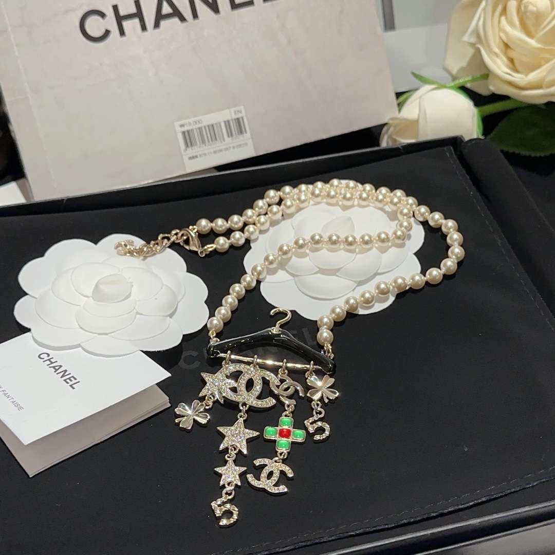 Ch**el Star Necklaces Gold For Women
