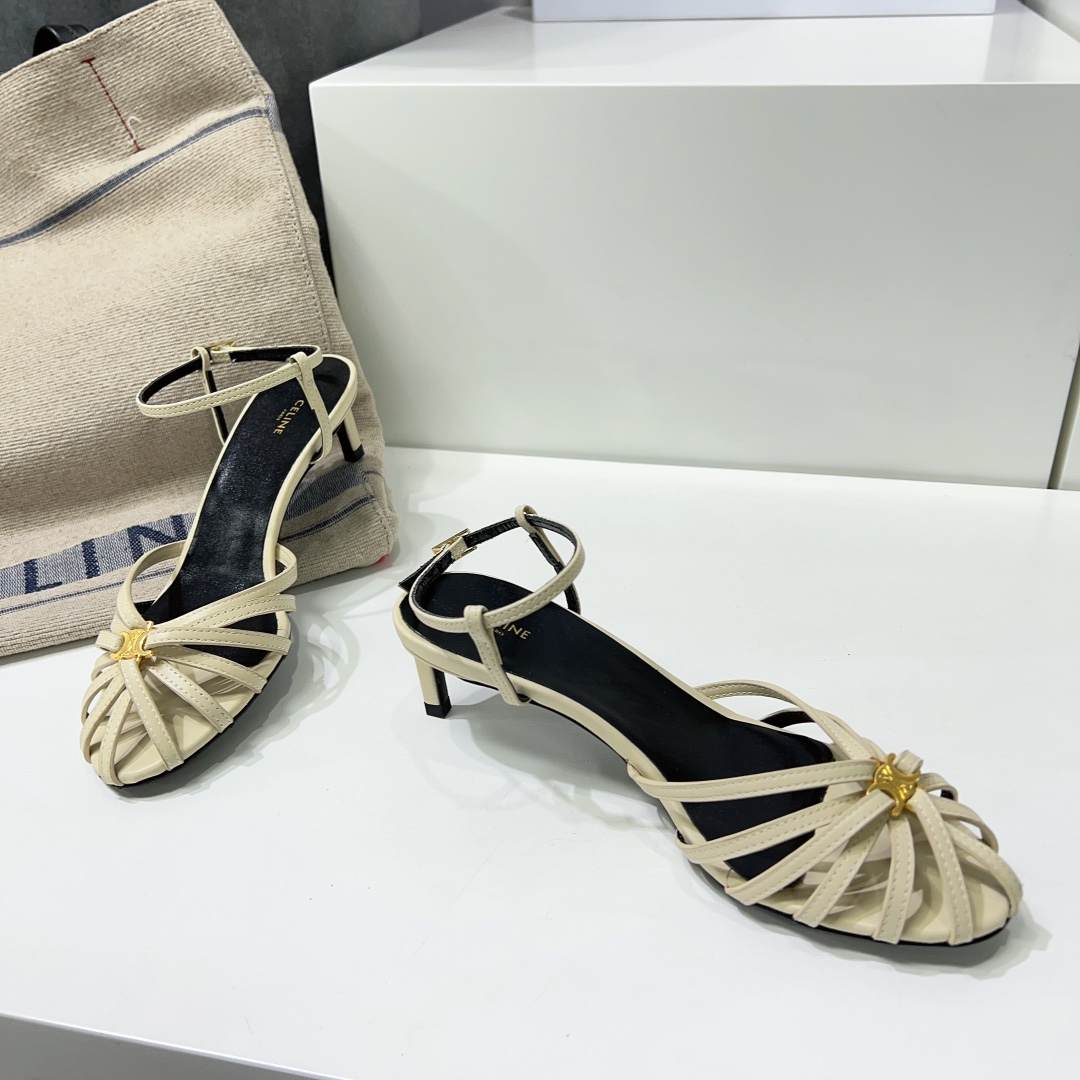 Ce1i*e Triomphe Sandal White For Women