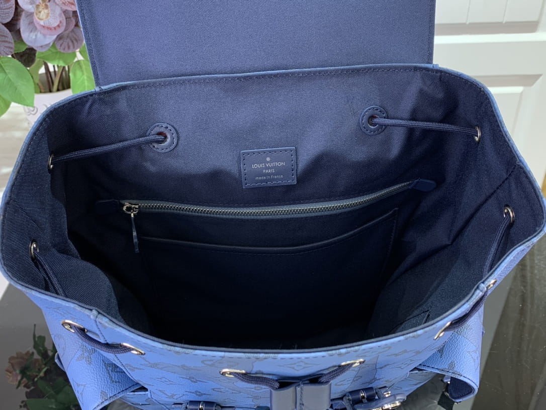 L0vis Vvtt0n Christopher MM Backpack Black/Blue/Brown For Men 44cm/ 17.3 in M21936