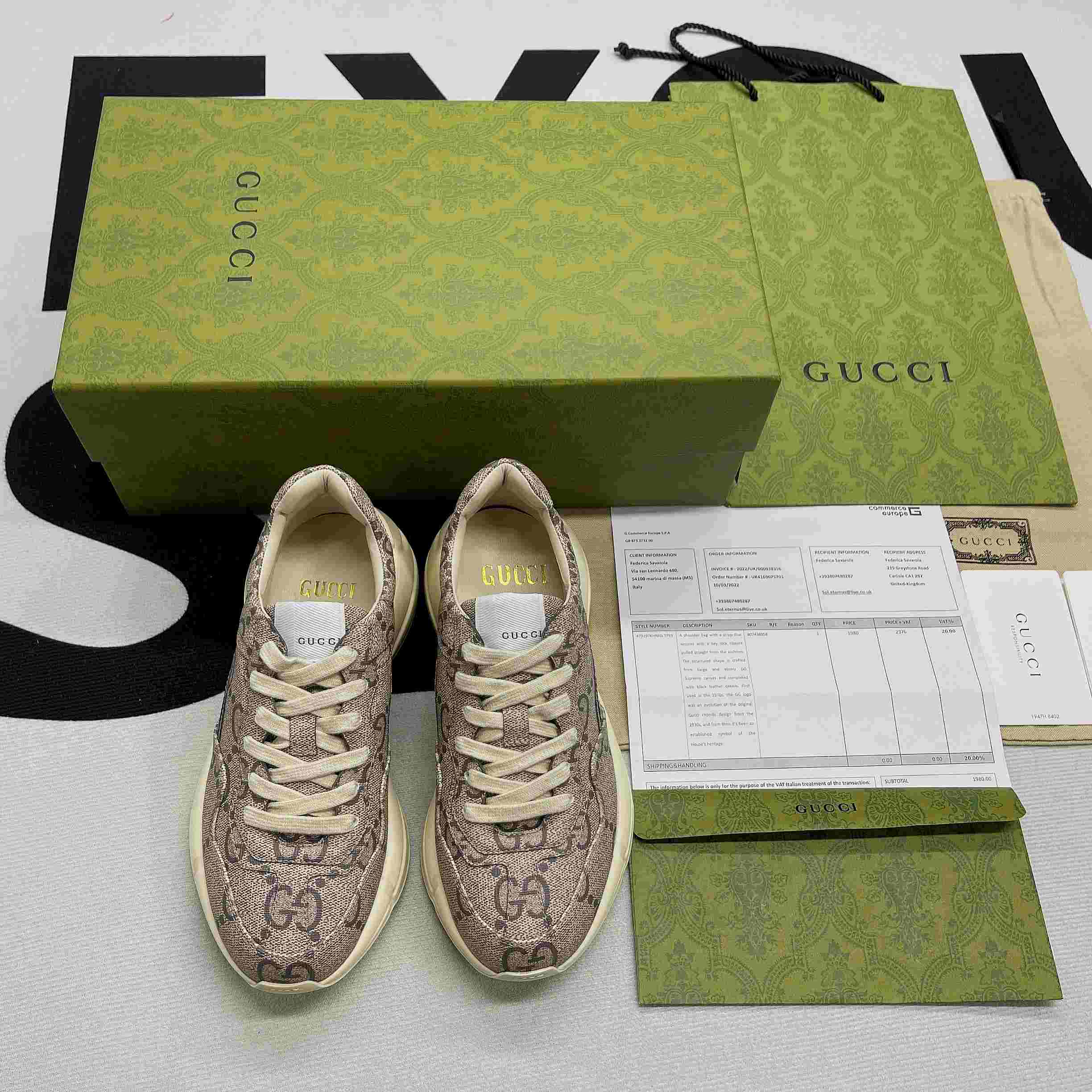 Gvc*1 GG 100 Rhyton Sneaker White For Men