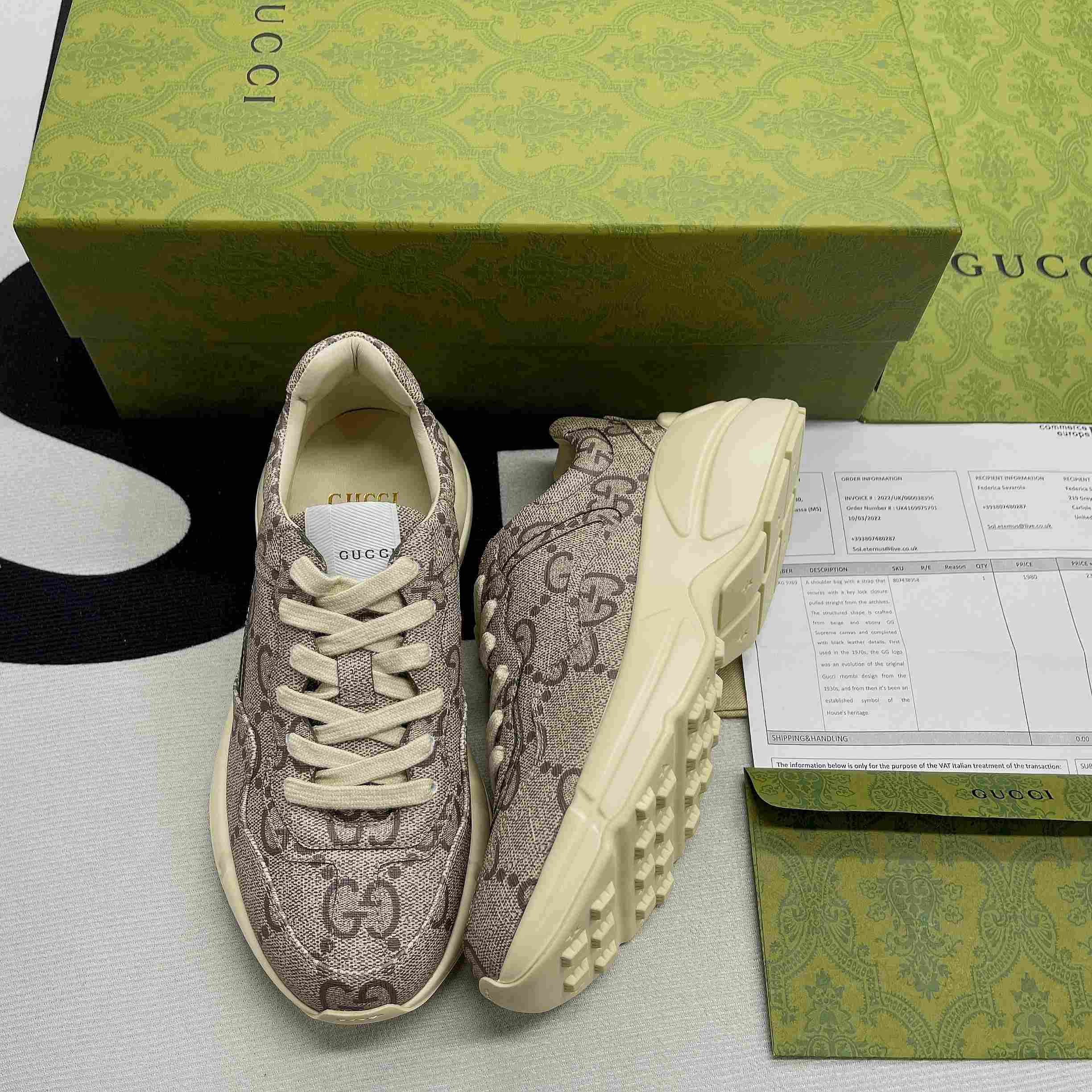 Gvc*1 GG 100 Rhyton Sneaker White For Men