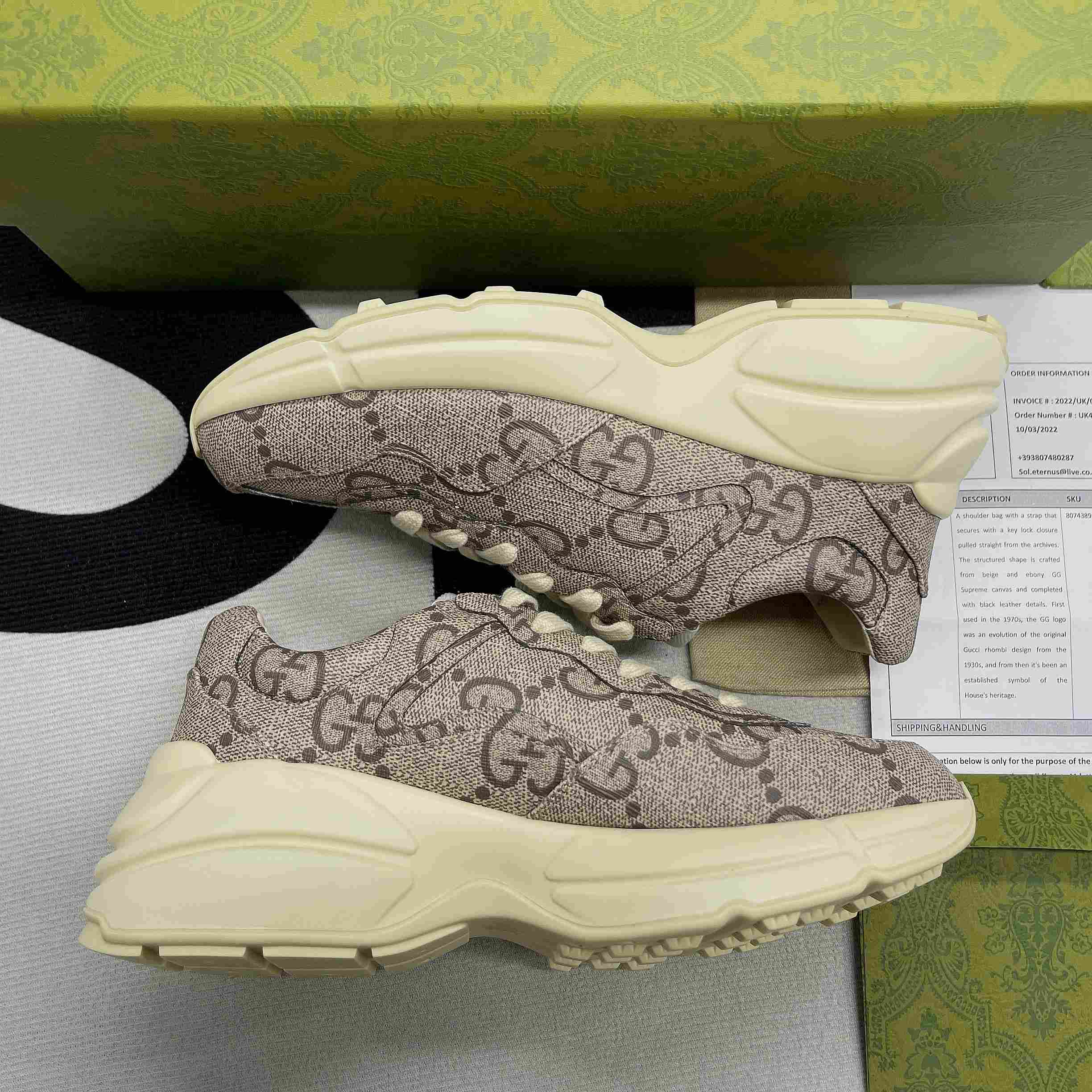 Gvc*1 GG 100 Rhyton Sneaker White For Men