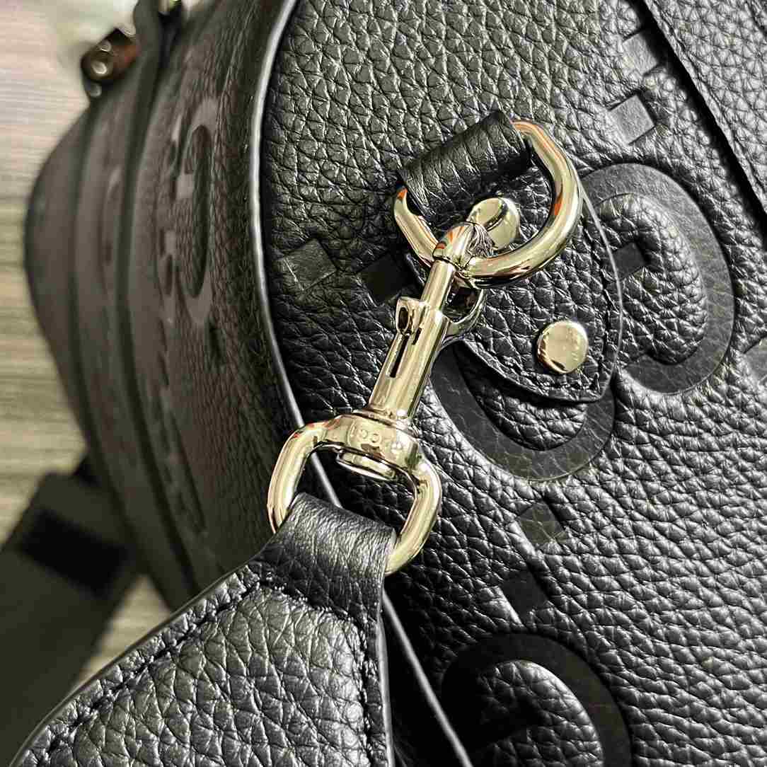 Gvc*1 Jumbo Gg Small Duffle Bag Black 17.7 in/45cm 725282 AABY7 1000