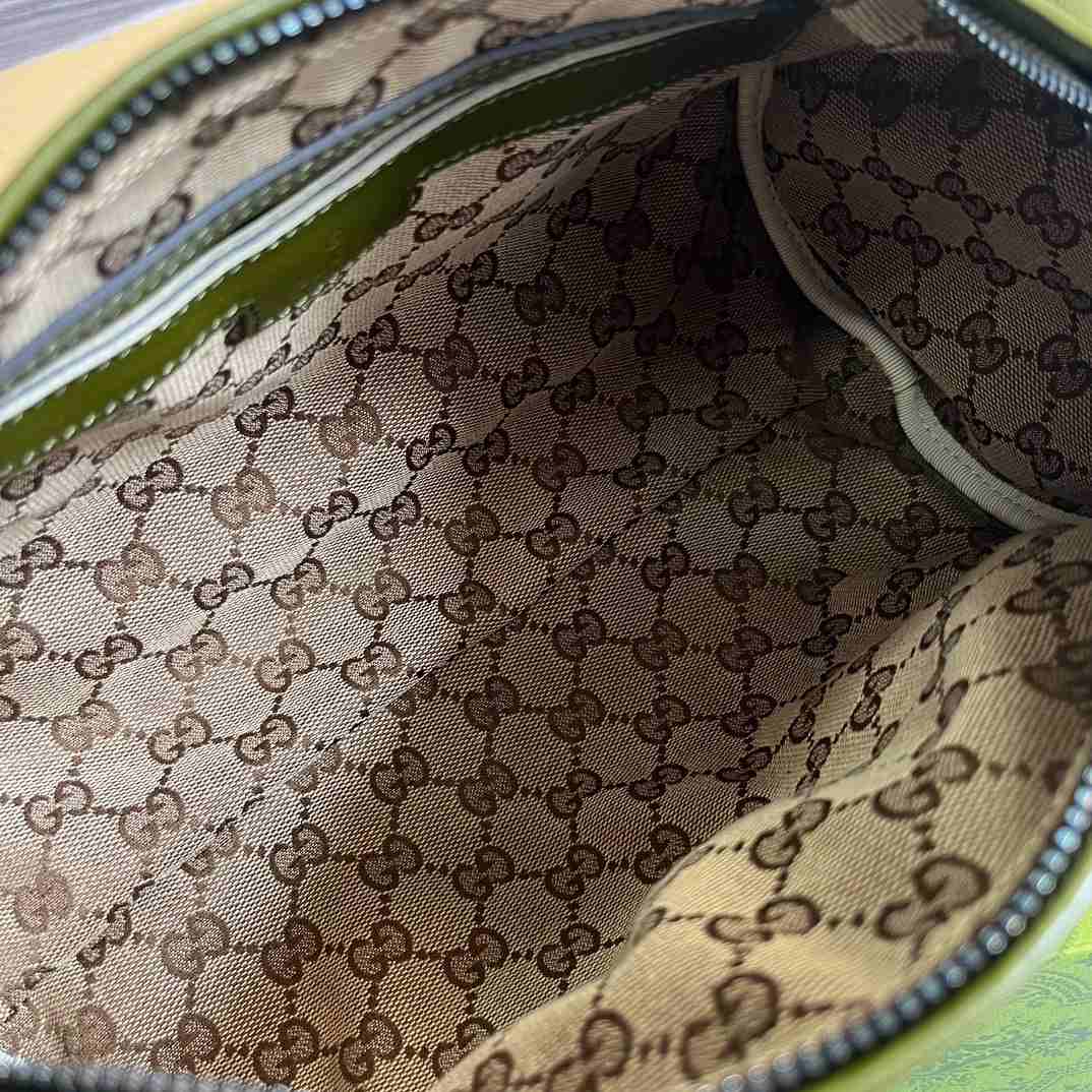 Gvc*1 Small Duffle Bag With Tonal Double G Black/Green Khaki/Grey 11.2 in/28.5cm 725701 AABDE 1060