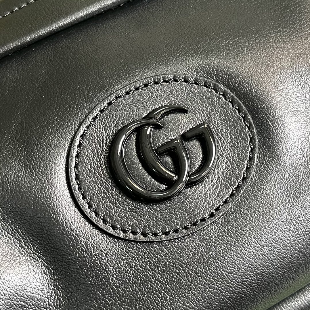 Gvc*1 Shoulder Tonal Double G Bag Green Khaki/Black For Men 23.3cm/9.2in 725696 AABDH 3353