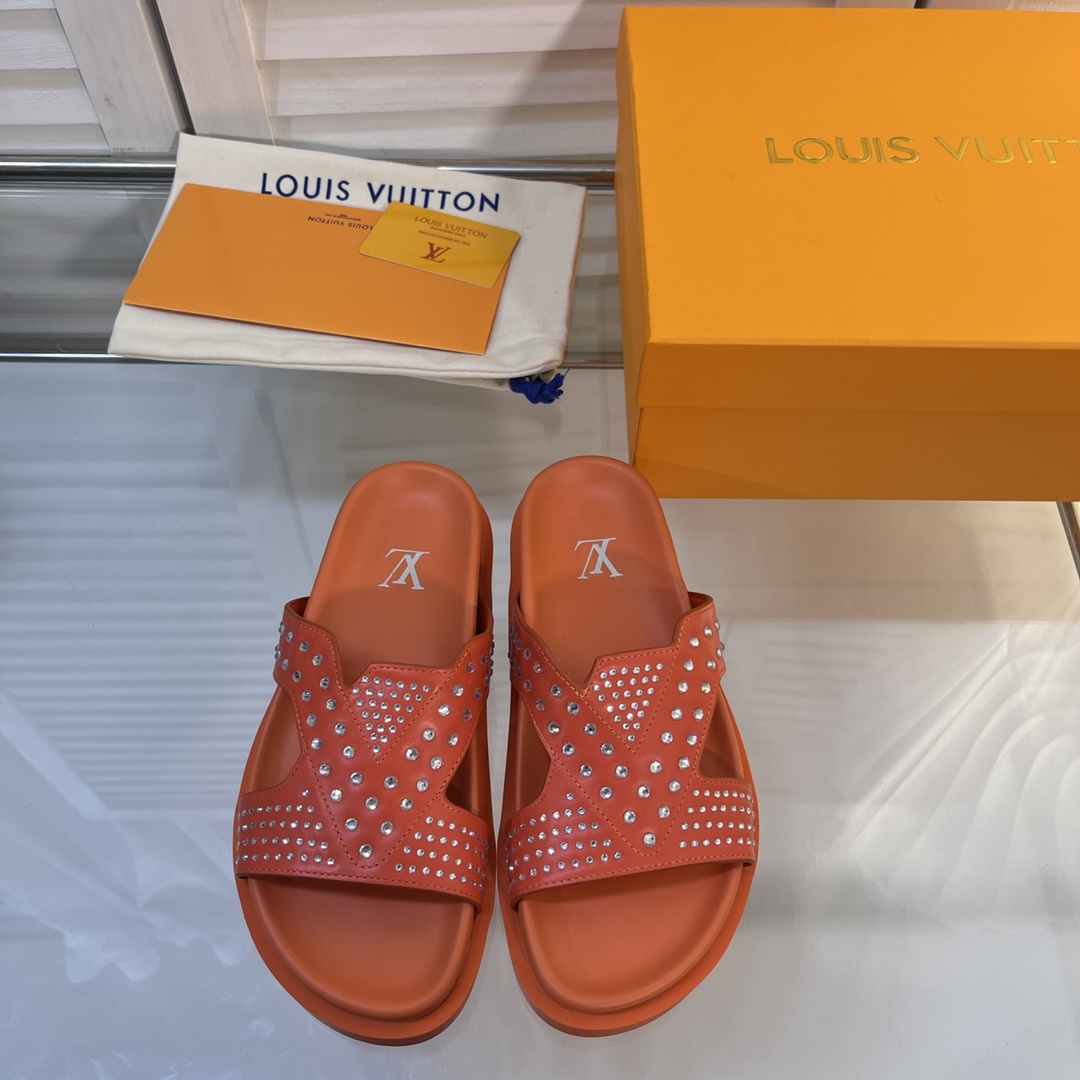 L0vis Vvtt0n Oasis Mule LV Red For Women