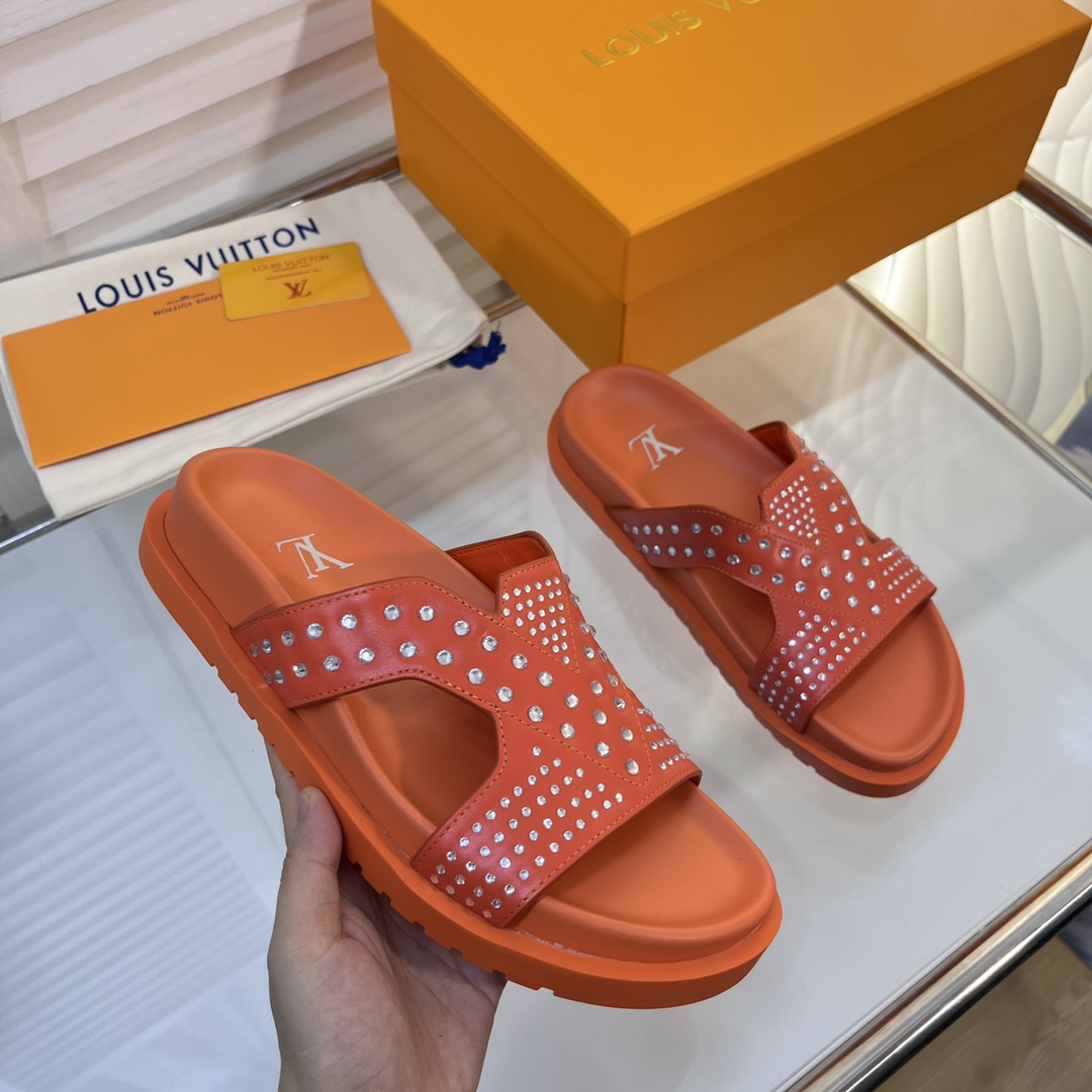 L0vis Vvtt0n Oasis Mule LV Red For Women