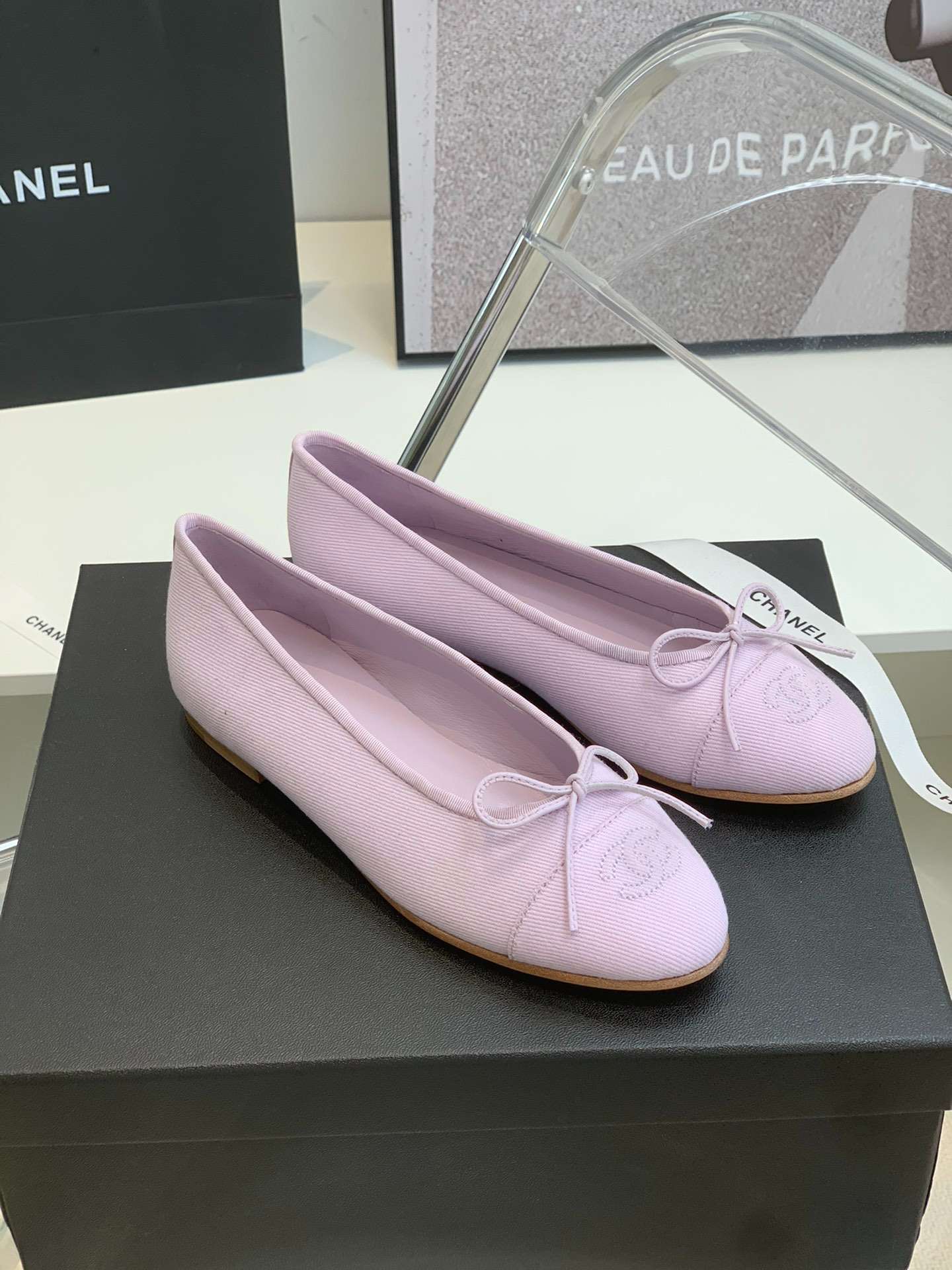 Ch**el Ballet Flats Purple For Women