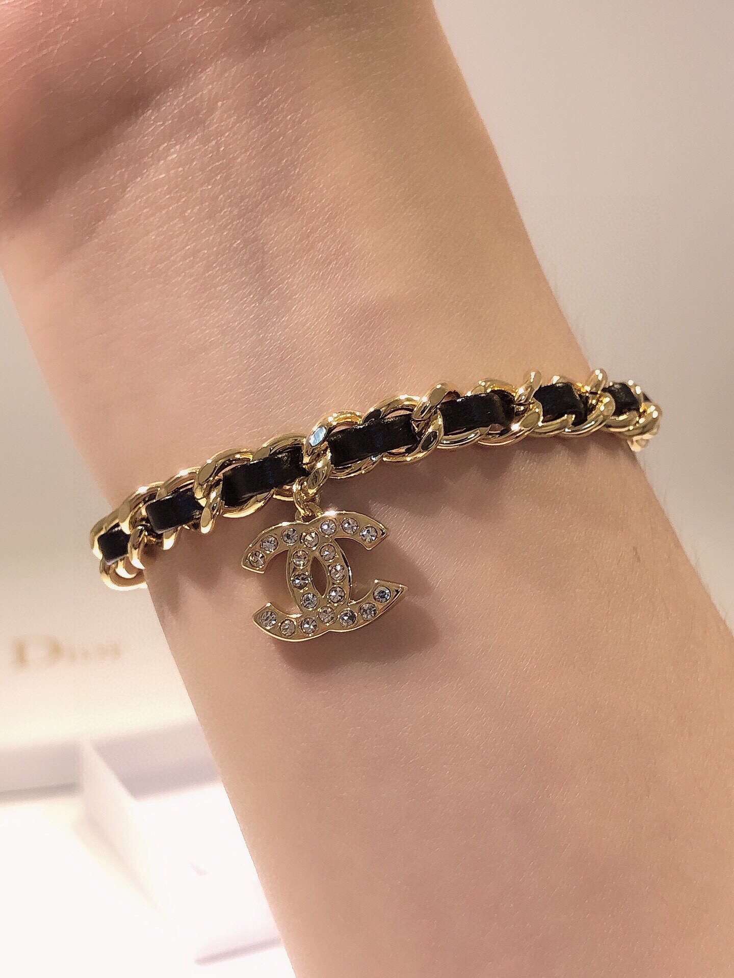 Ch**el Chain Bracelet Gold For Women