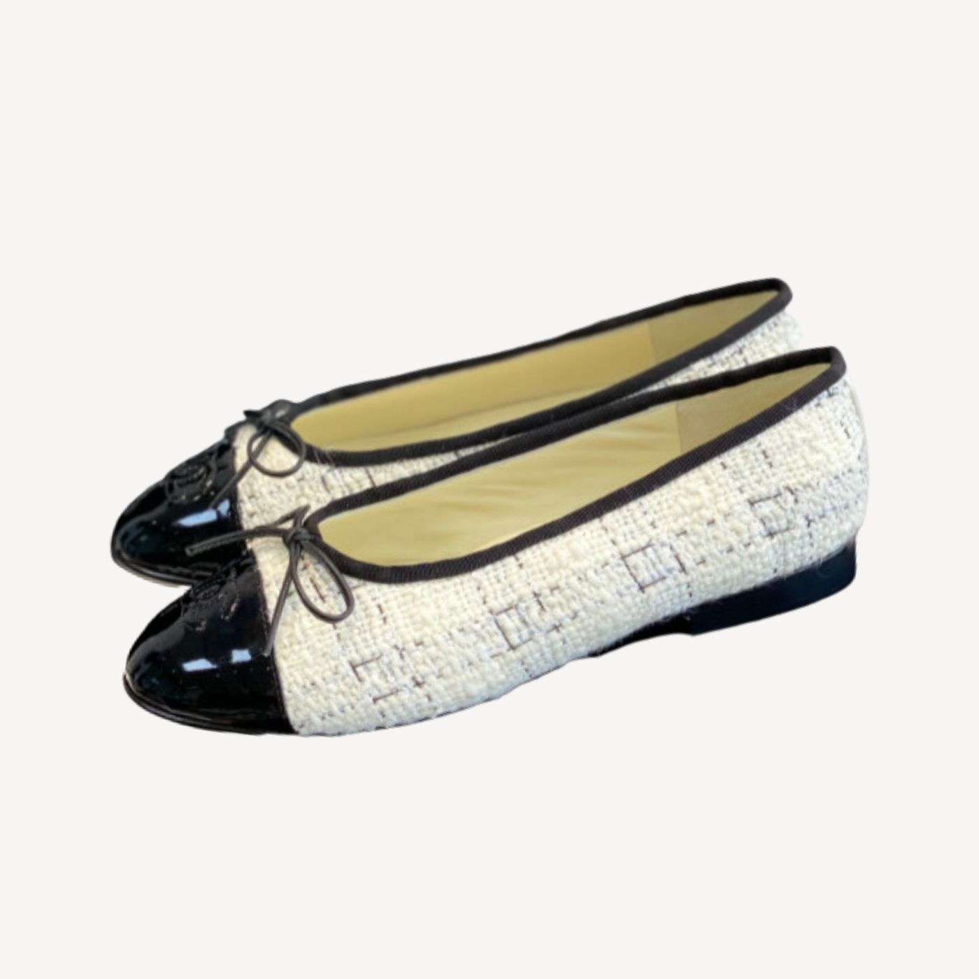 Ch**el Ballet Flats White For Women