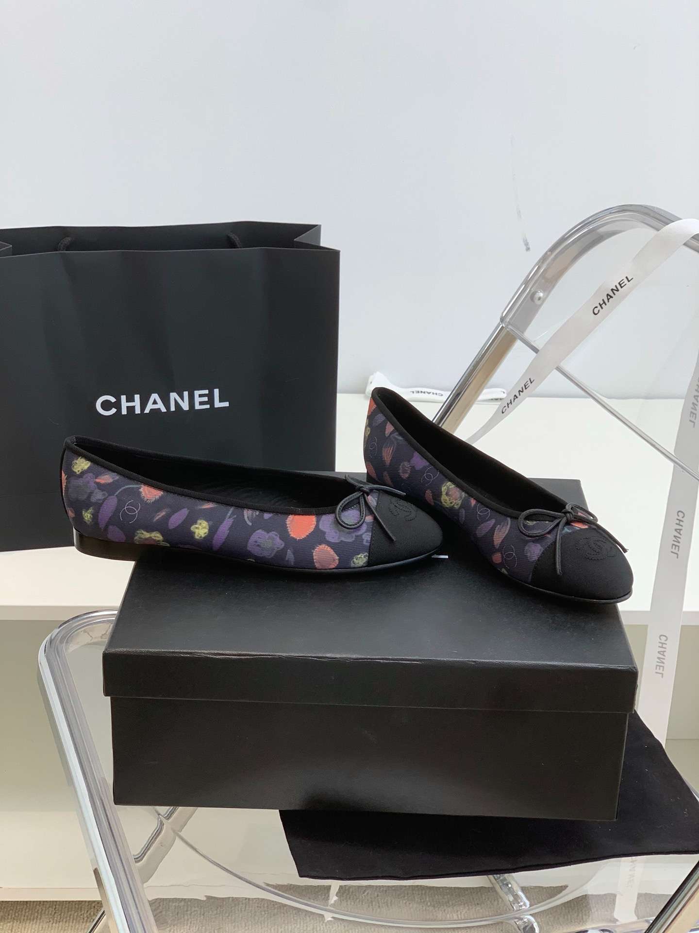 Ch**el Ballet Flats Purple For Women