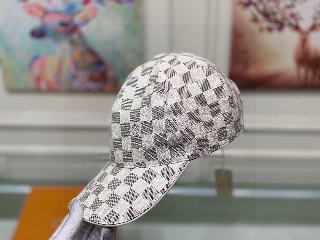 L0vis Vvtt0n Damier Azur Cap White For Men