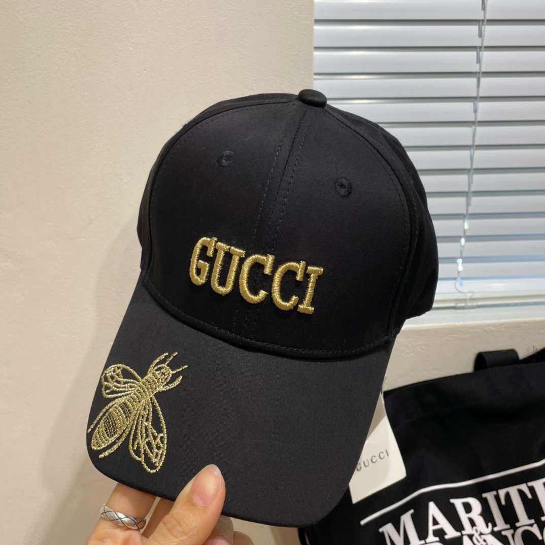 Gvc*1 Bee Baseball Hat Black For Women