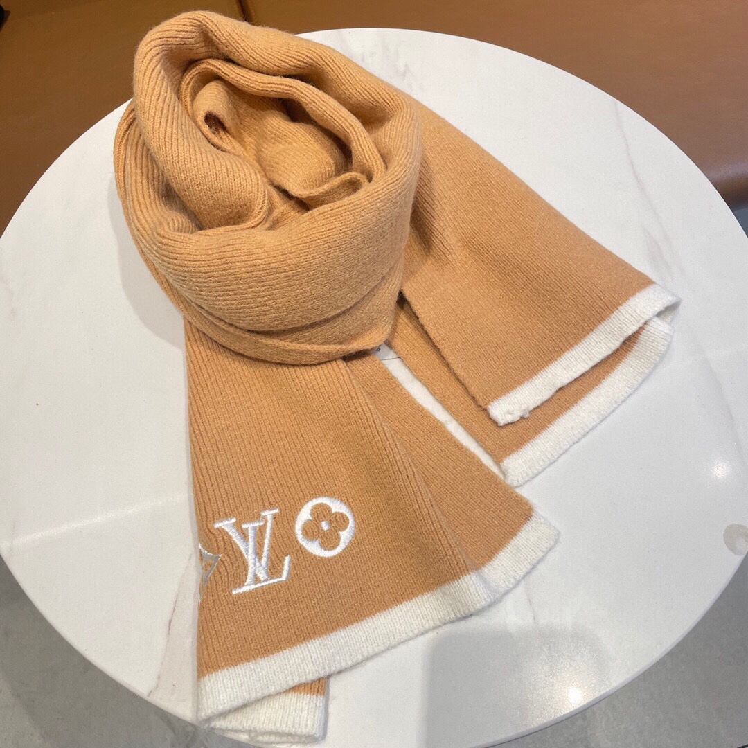 L0vis Vvtt0n Vintage Scarf Lv Orange For Women