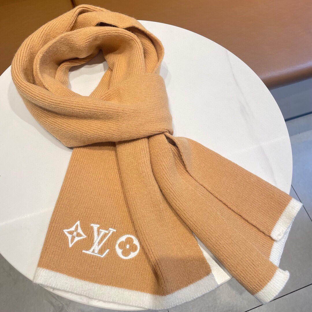 L0vis Vvtt0n Vintage Scarf Lv Orange For Women